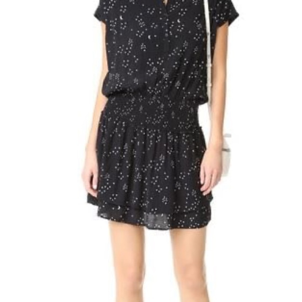Rails Jolie Moons & Stars Galaxy Mini Dress Black XS Boho‎